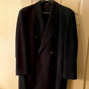 Chaps Black Trench Coat